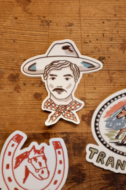 Handsome Cowpoke Sticker