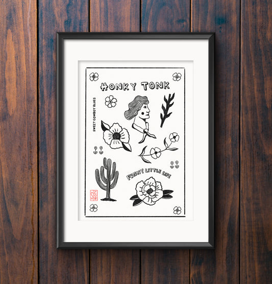 Bargain Honky Tonk P rint