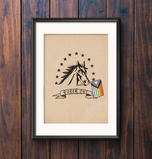 Bargain Queer Joy Horse P rint