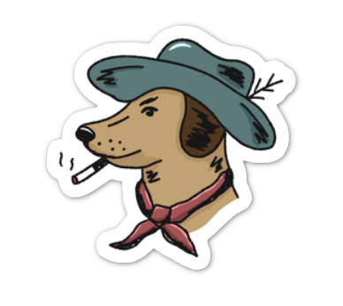 Cowdog Sticker