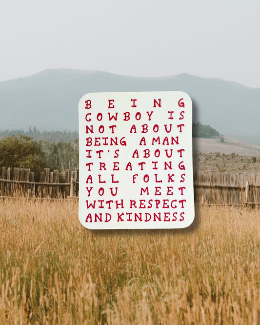 Being Cowboy Sticker