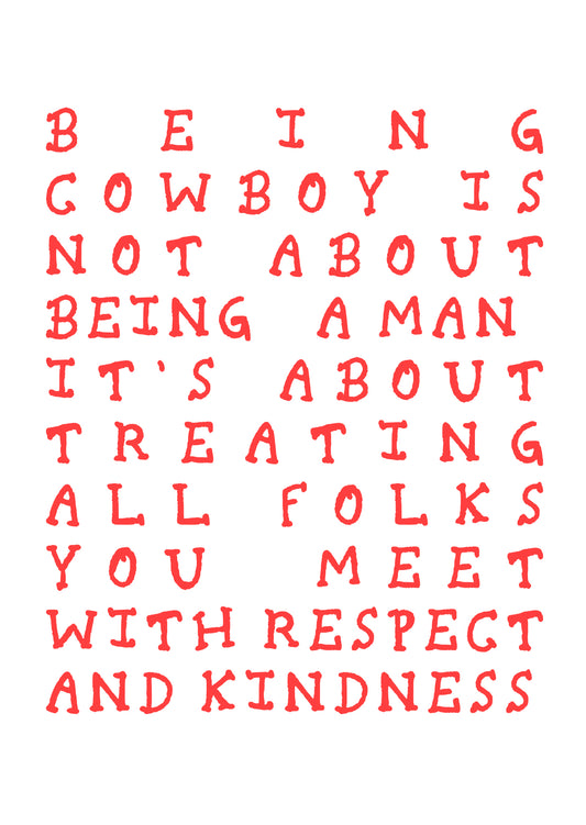 Being Cowboy Postcard