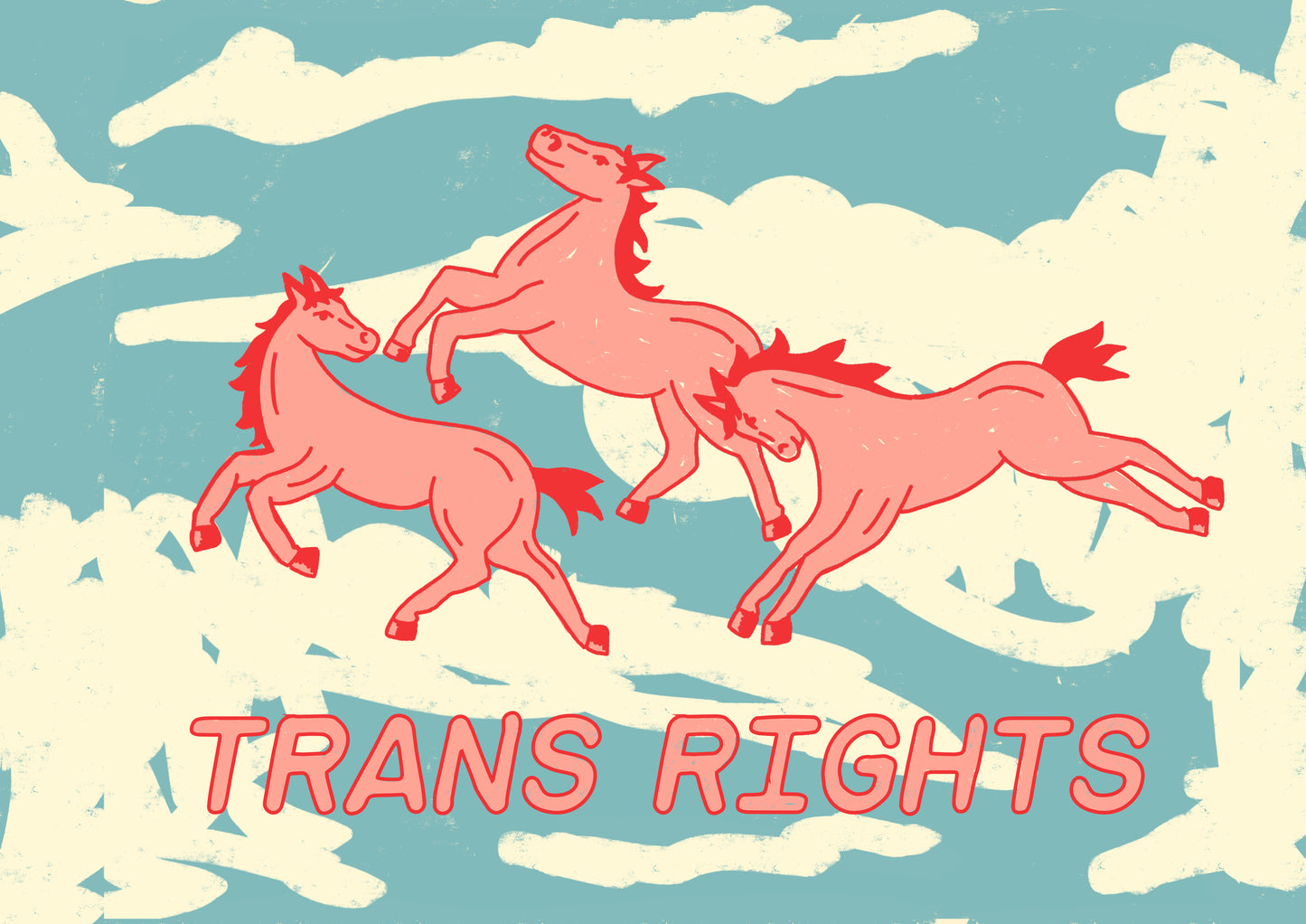 Trans Horses Print