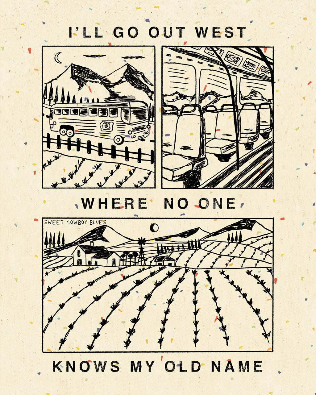 Out West Print | Queer Western Art Print