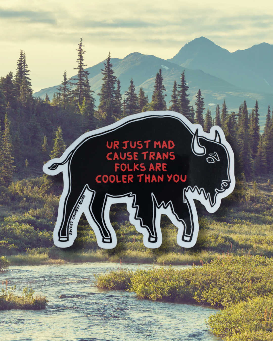 Bison Sticker