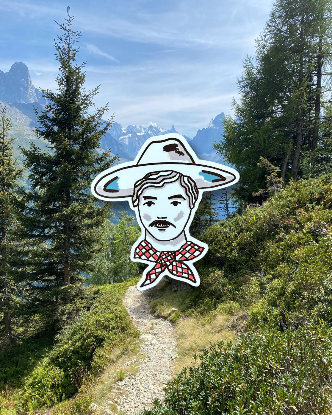 Handsome Cowpoke Sticker