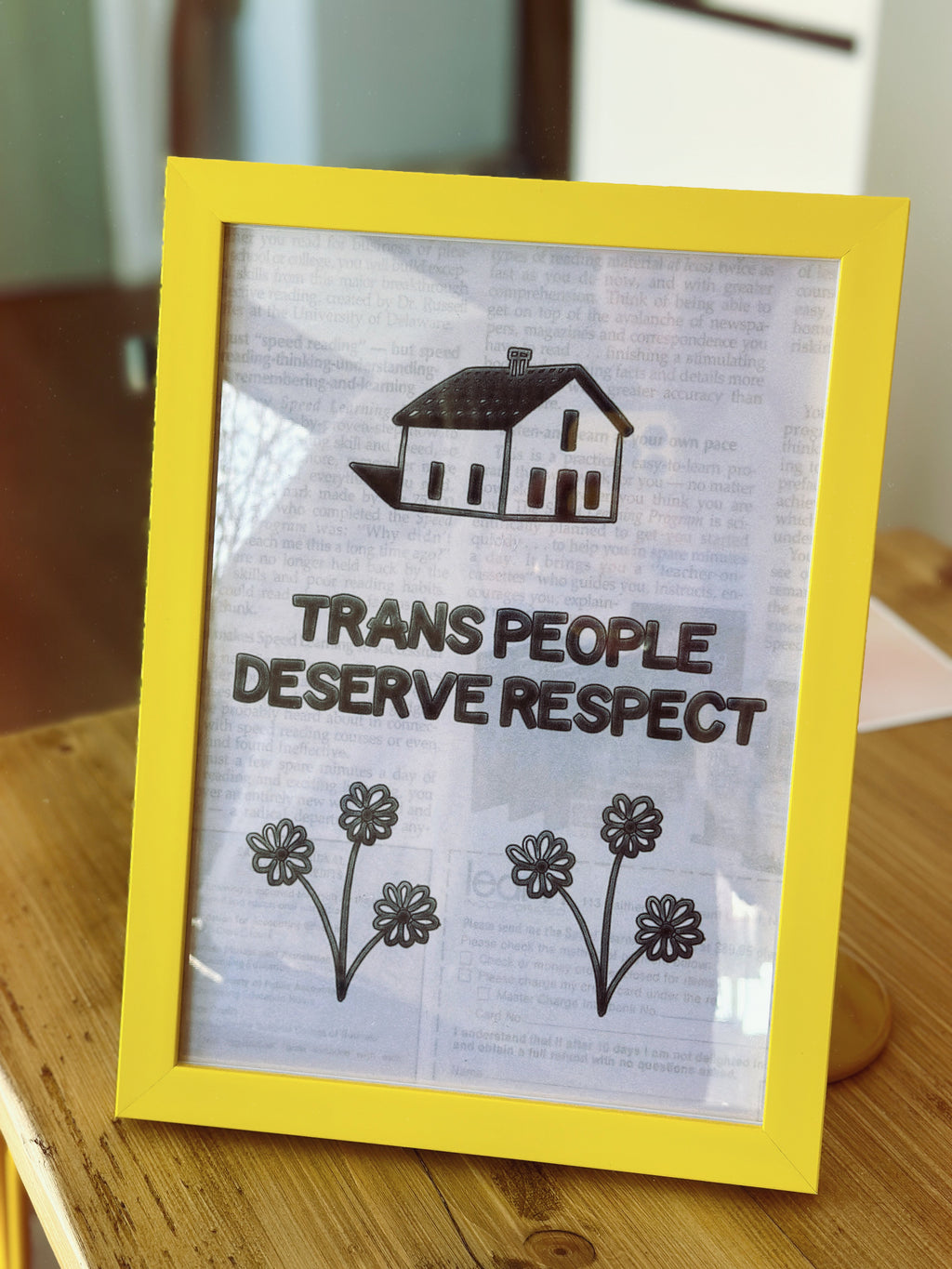 Bargain Trans People Deserve Respect Print