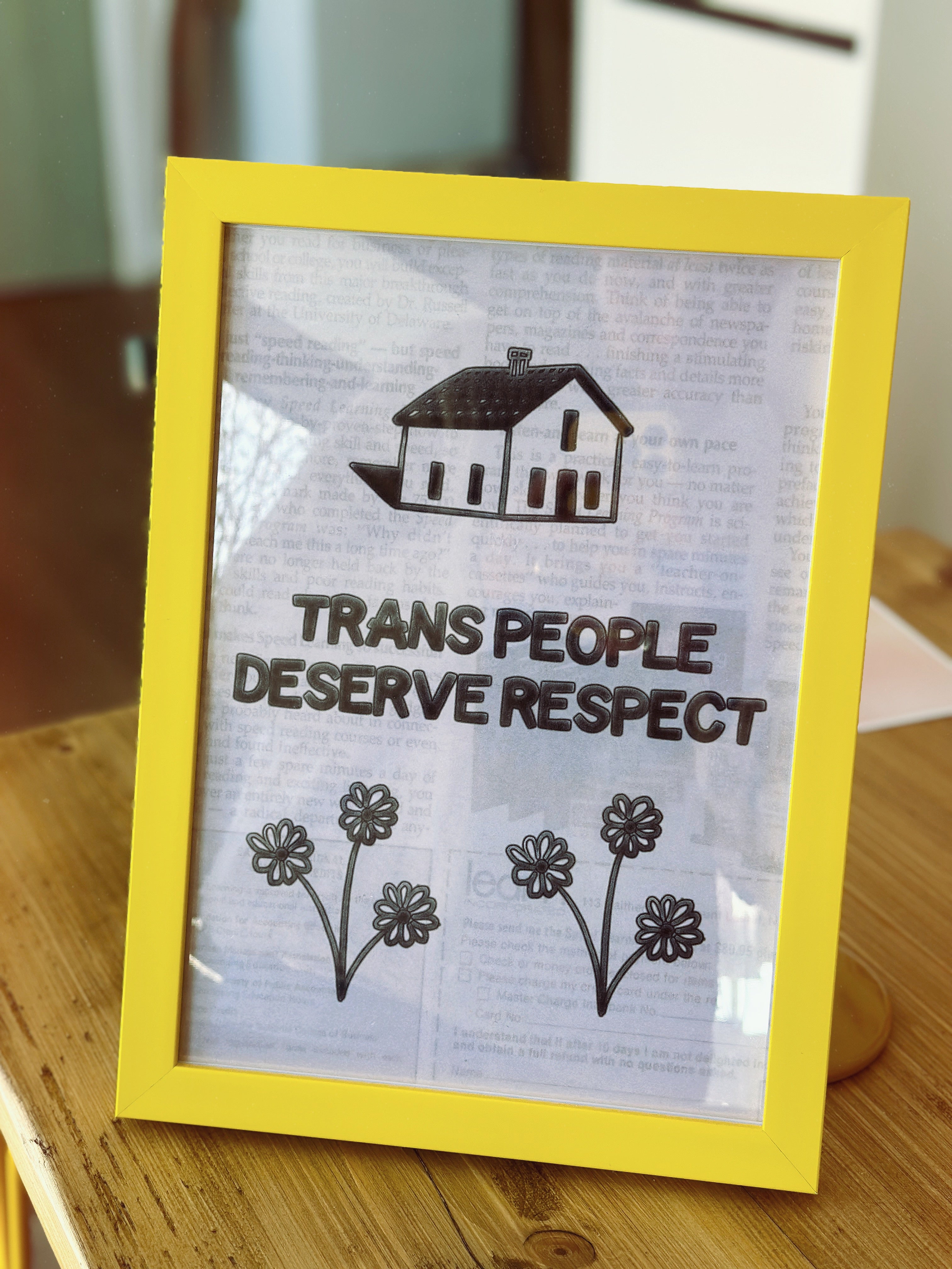 Bargain Trans People Deserve Respect Print