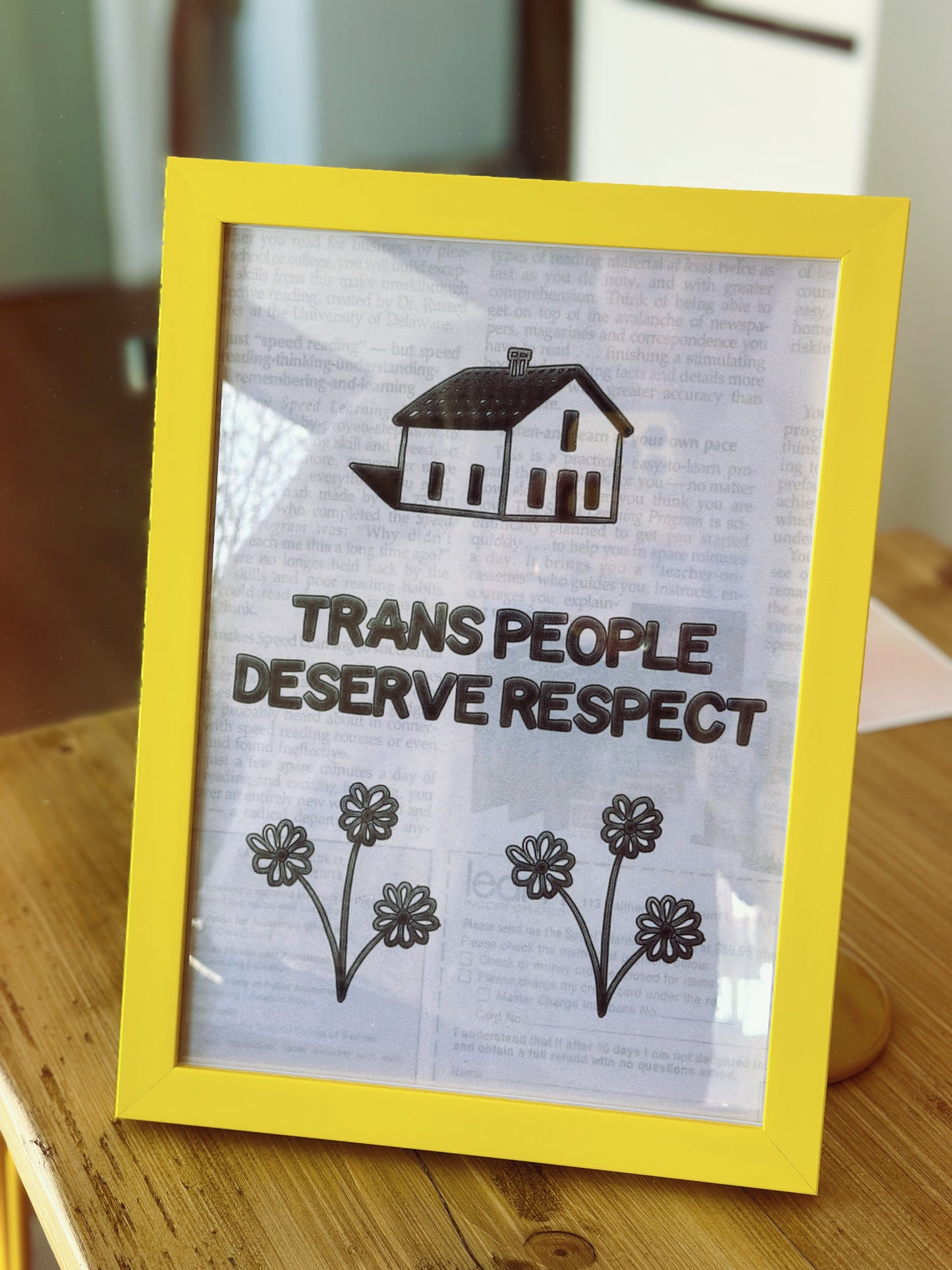 Trans People Deserve Respect Print