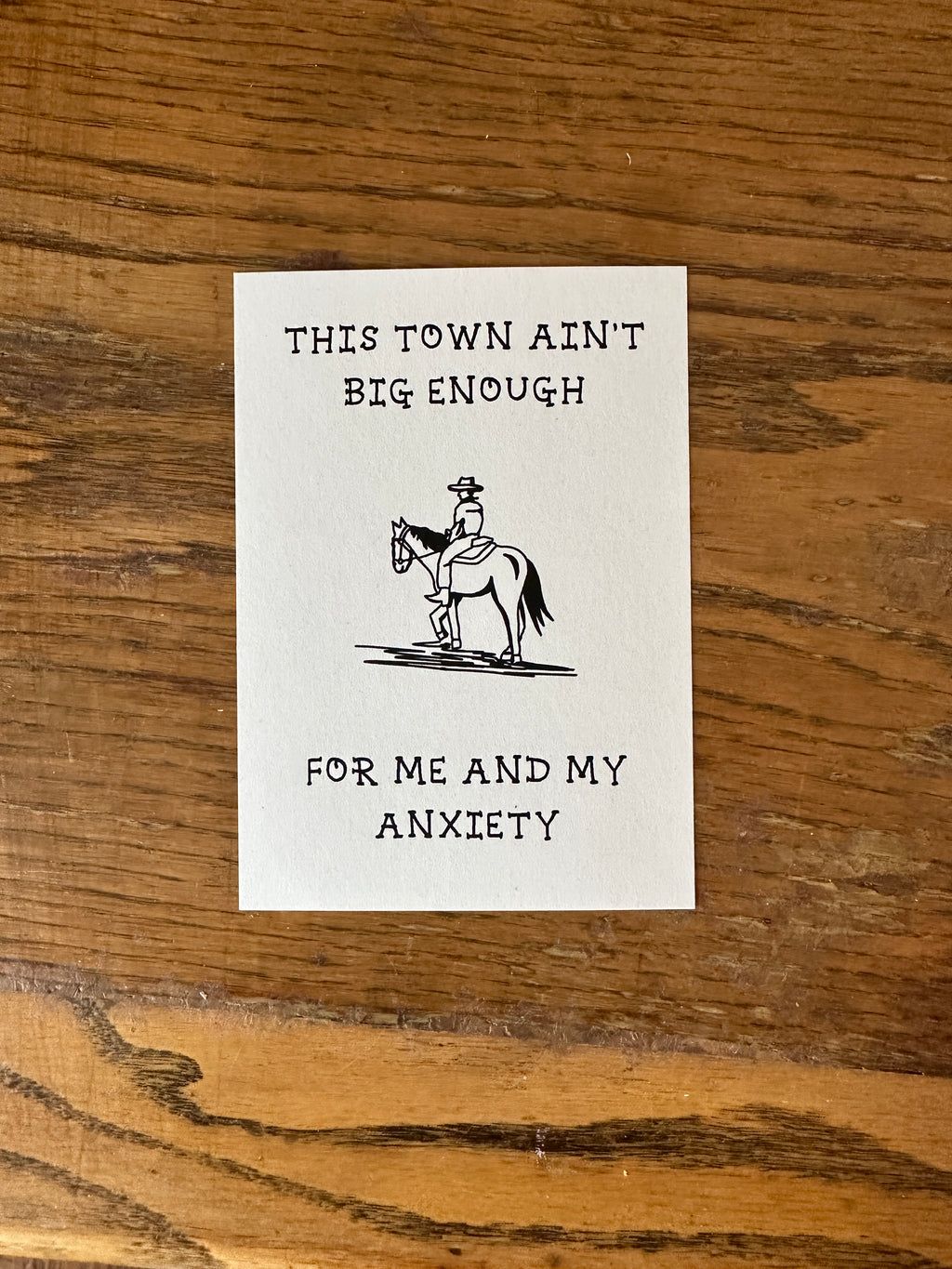 Anxiety Postcard