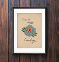 Bargain Take It Easy Cowboy Flower Print