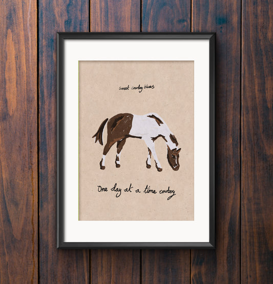 One Day Horse Print
