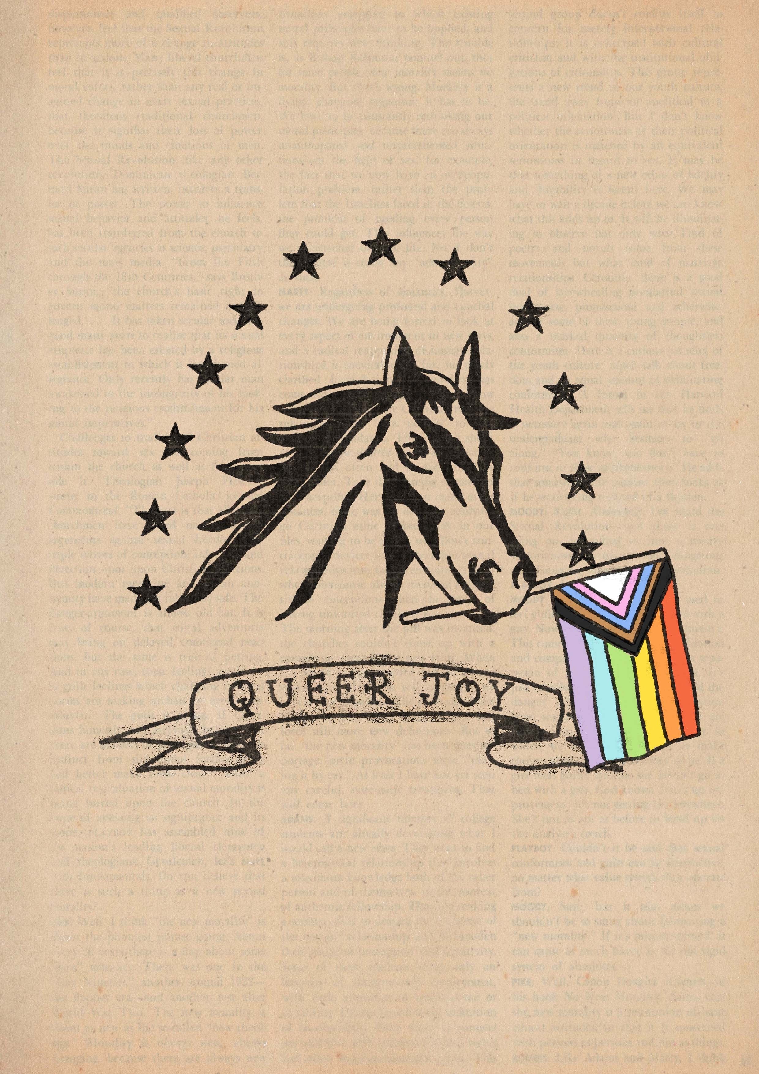 Bargain Queer Joy Horse Print