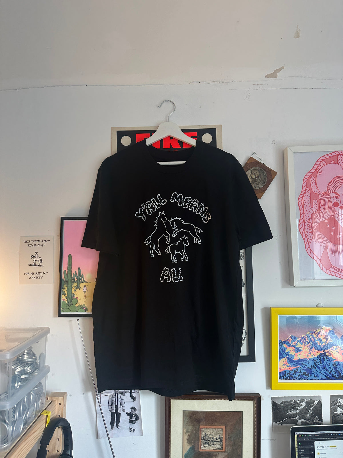 Bargain Y'all Means All Tee - BLACK & WHITE - MEDIUM