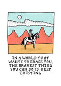 The Bravest Thing Postcard