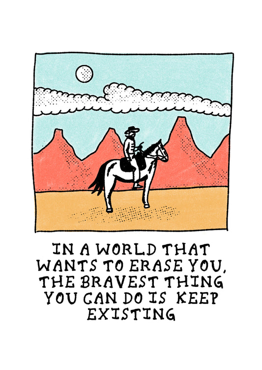 The Bravest Thing Postcard