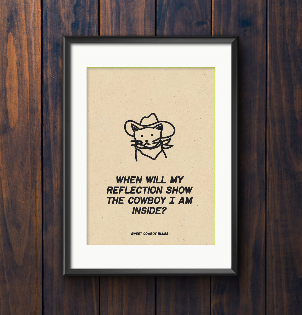 Cowboy Inside Print