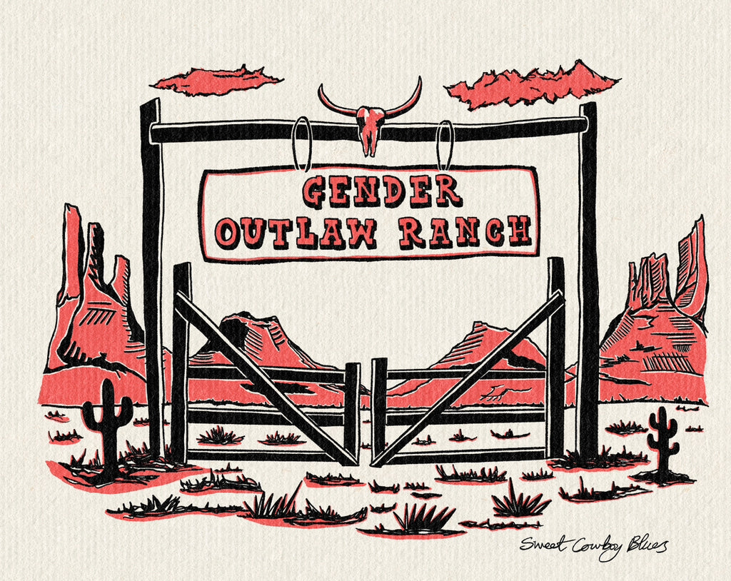 Bargain Gender Outlaw Ranch Print