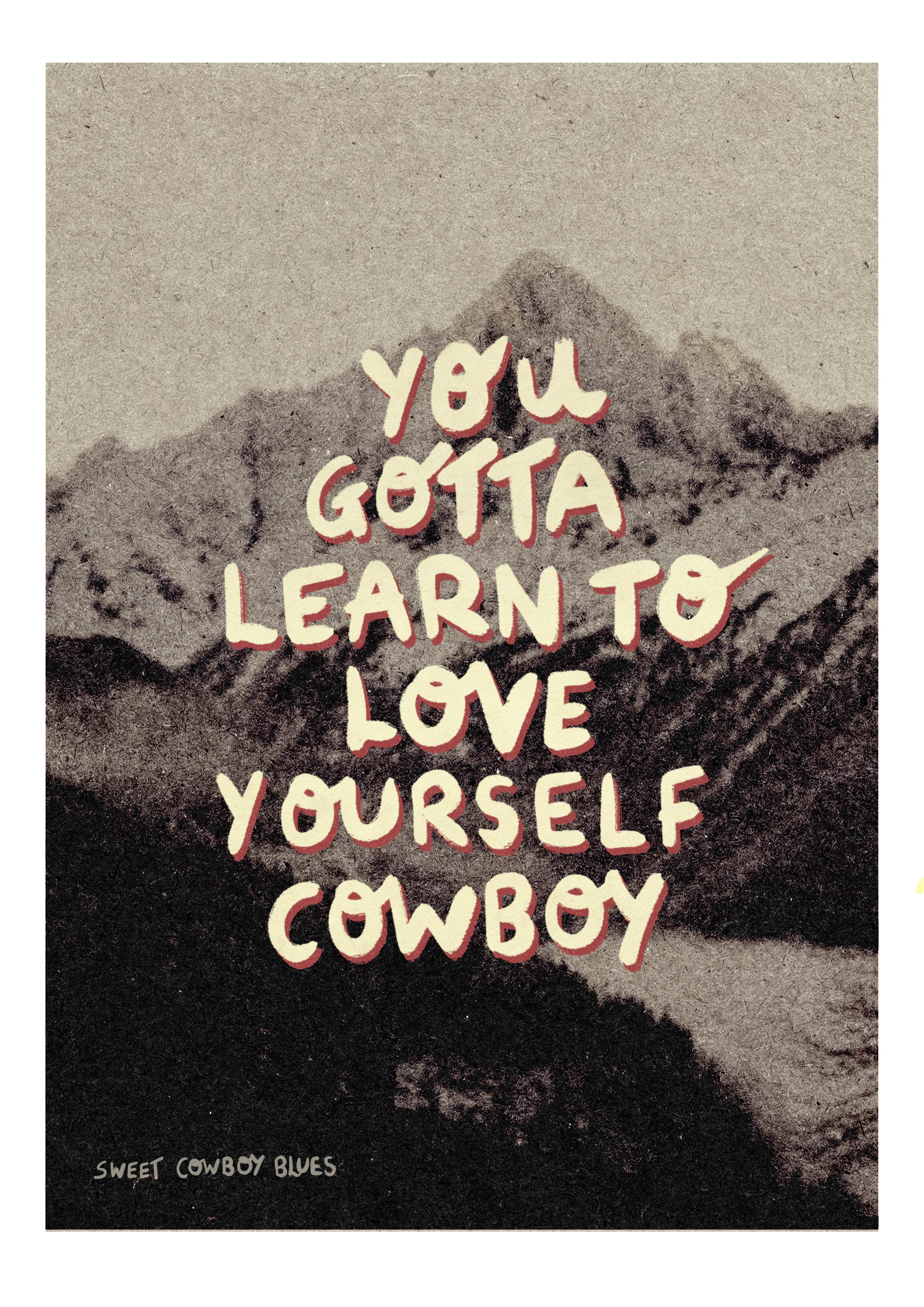Love Yourself Cowboy Print | LGBTQ+ Wall Art