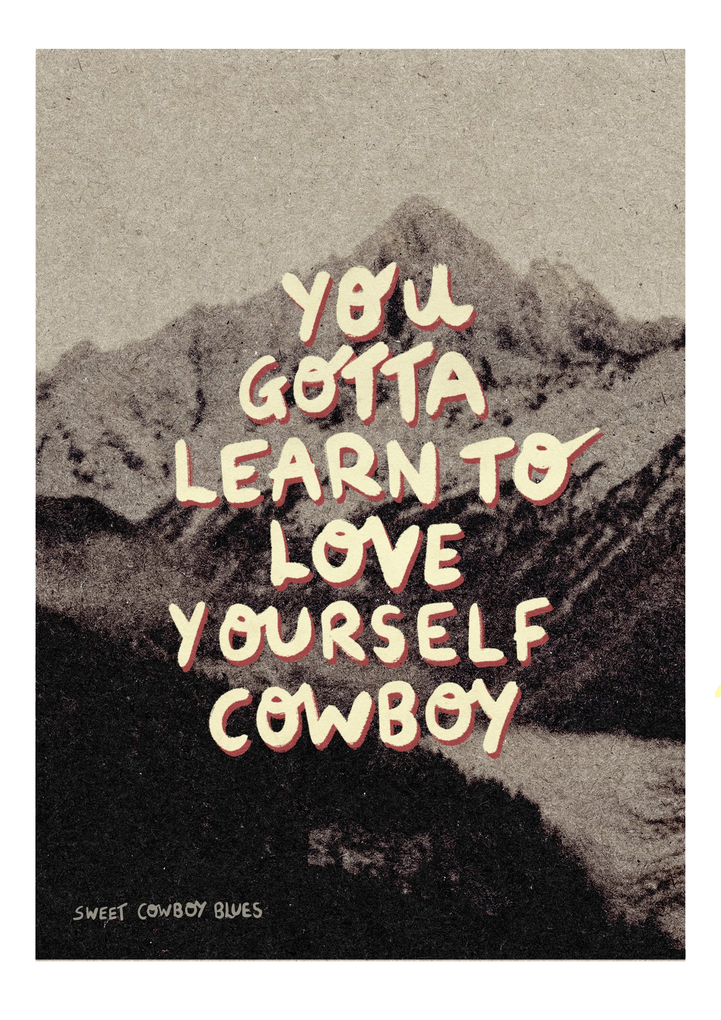 Love Yourself Cowboy Print | LGBTQ+ Wall Art