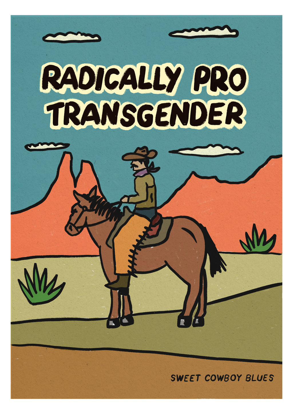 Radically Pro Transgender Print | LGBTQ+ Wall Art