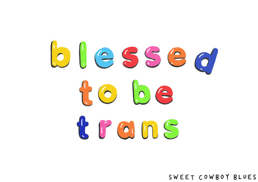 Blessed To Be Trans Postcard