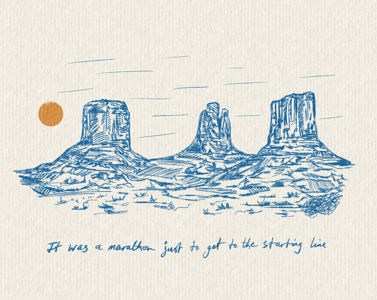 Starting Line Print | Queer Motivational Wall Art