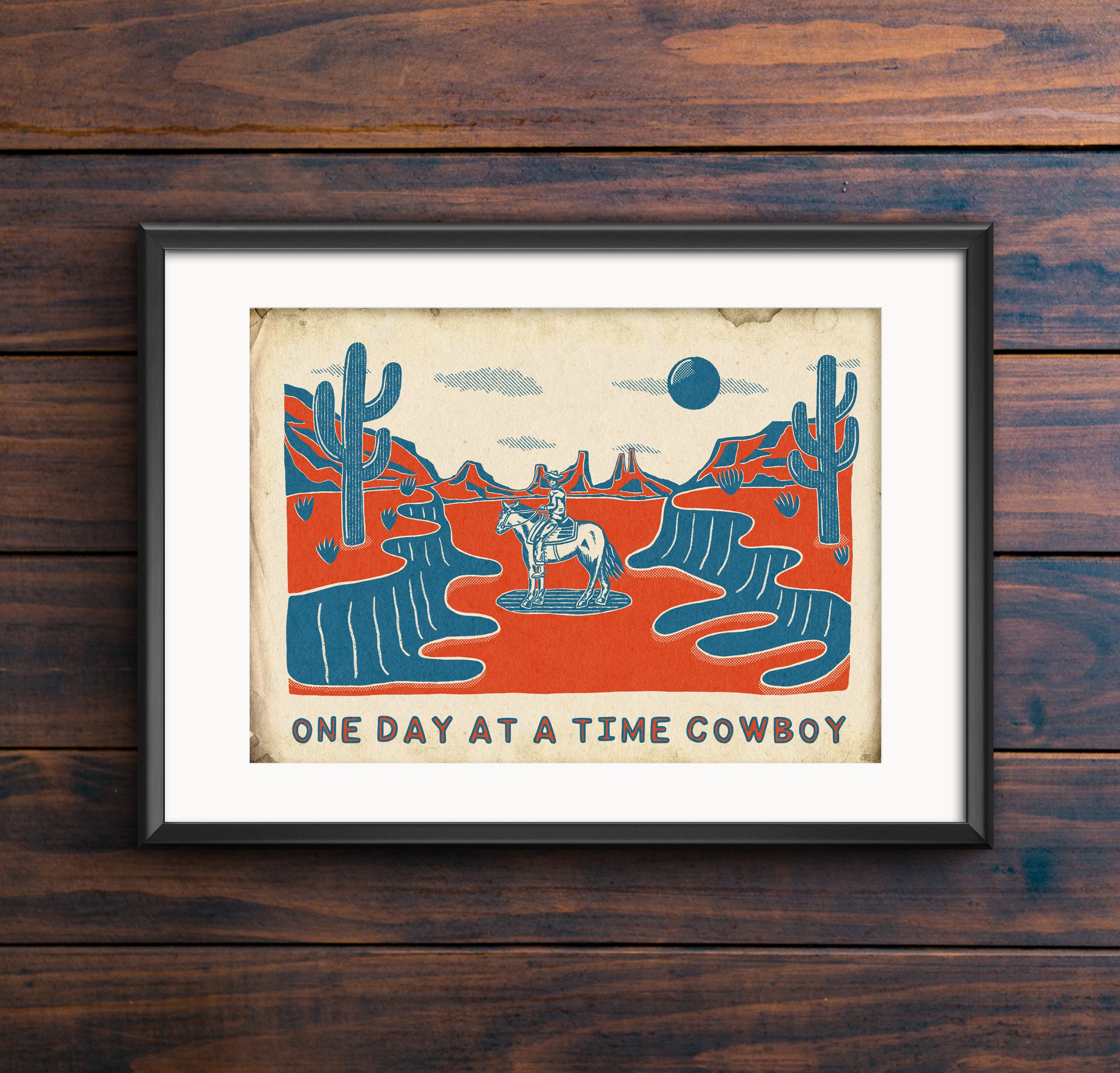 One Day At A Time Print | Queer Motivational Wall Art