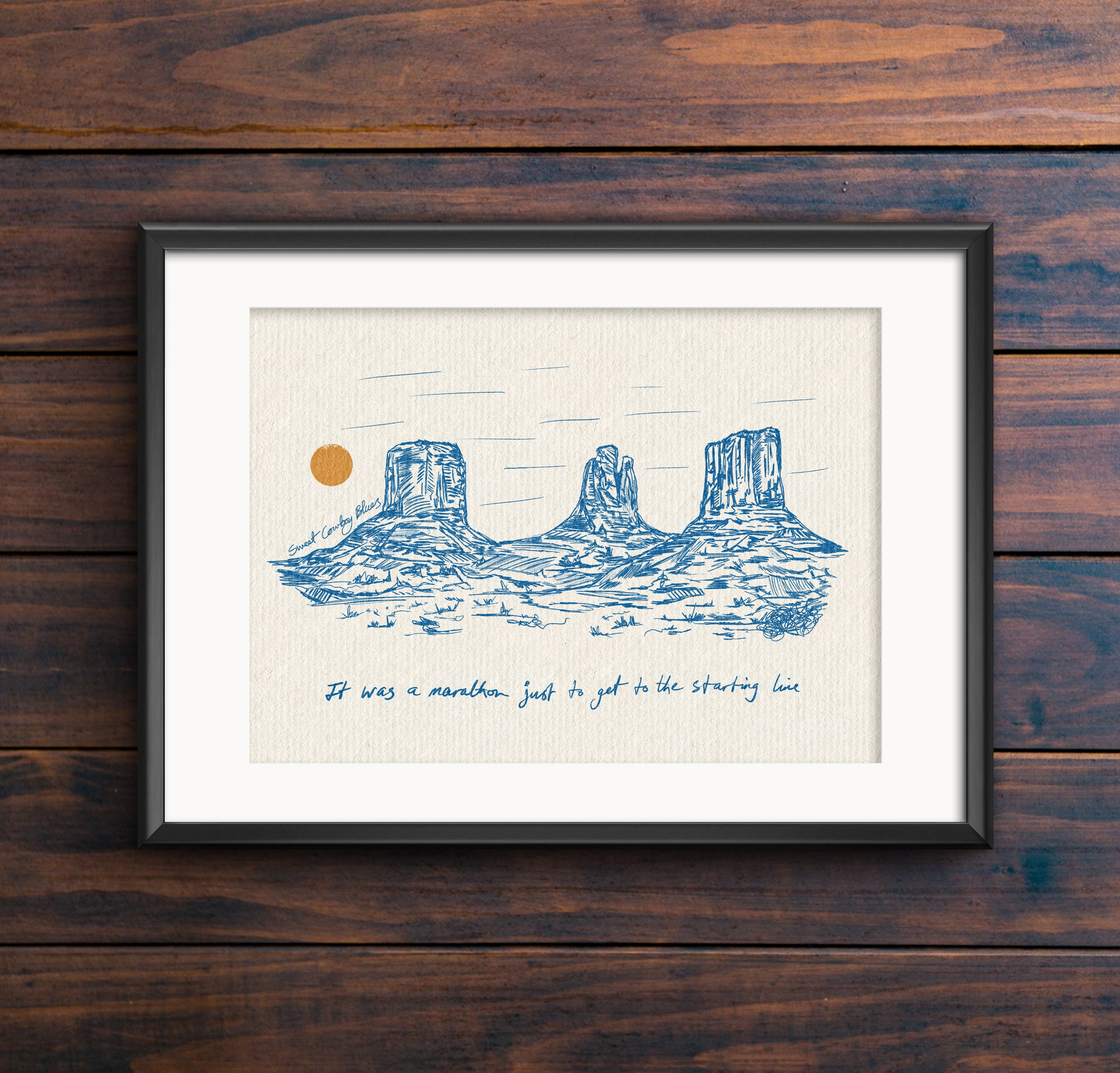 Starting Line Print | Queer Motivational Wall Art